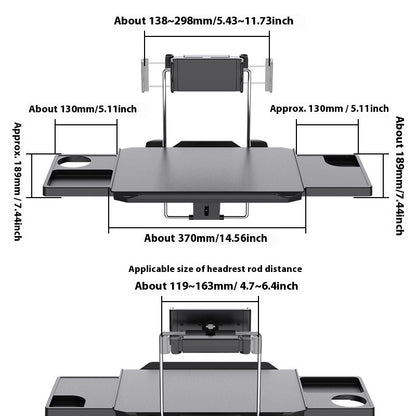 Small Table Board For Car Car Seat Back Dining Table Folding Computer Desk