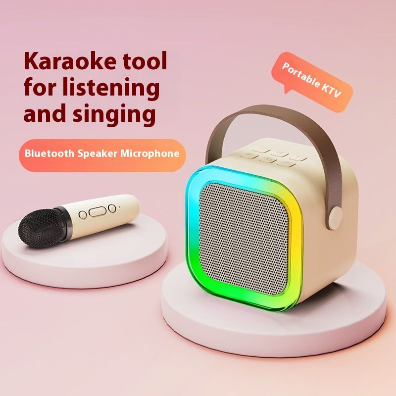 Wireless Bluetooth Mini Microphone All-in-One KTV Machine