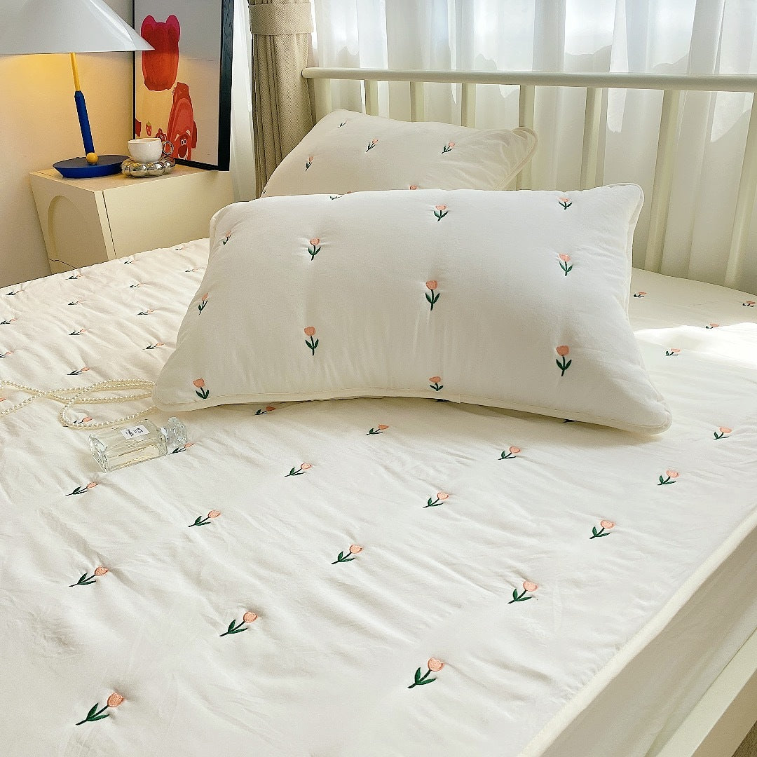 Maternal and Infant Grade Cotton Fitted Sheet – Single/Pair Options for Simmons Mattress