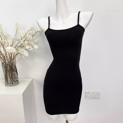 Pure Hot Girl Sexy Sheath Body Shaping Sling Dress