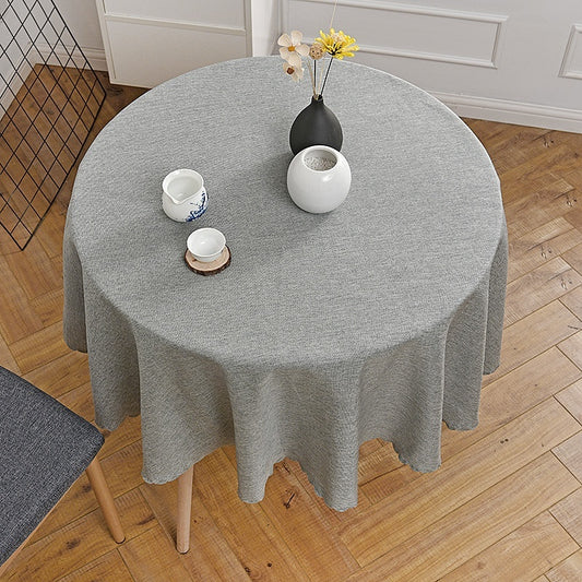 Chinese Style Round Tablecloth – Blended Fabric Dining & Tea Table Cover