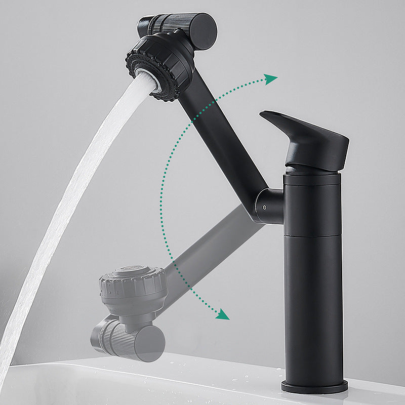 Black Universal Swivel Basin Faucet Basin Faucet