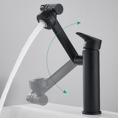 Black Universal Swivel Basin Faucet Basin Faucet