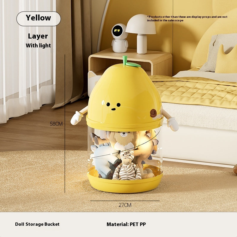 Transparent Large Children's Plush Toys Storage Container