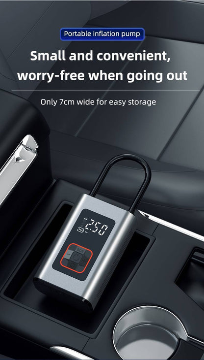 9-Function Digital Portable Tire Inflator , Air Compressor With LED Display