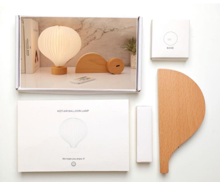 Ondaum Creative Hot Air Balloon Rechargeable Light Ornaments