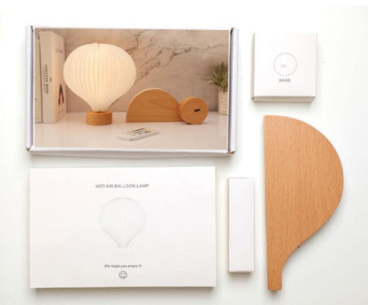 Ondaum Creative Hot Air Balloon Rechargeable Light Ornaments