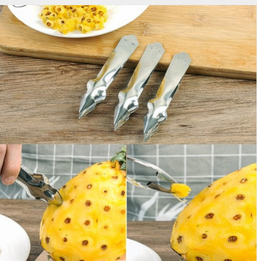 Stainless steel pineapple knife tipped pineapple seed clip