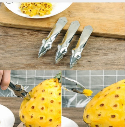 Stainless steel pineapple knife tipped pineapple seed clip