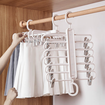 Multifunctional foldable pants rack