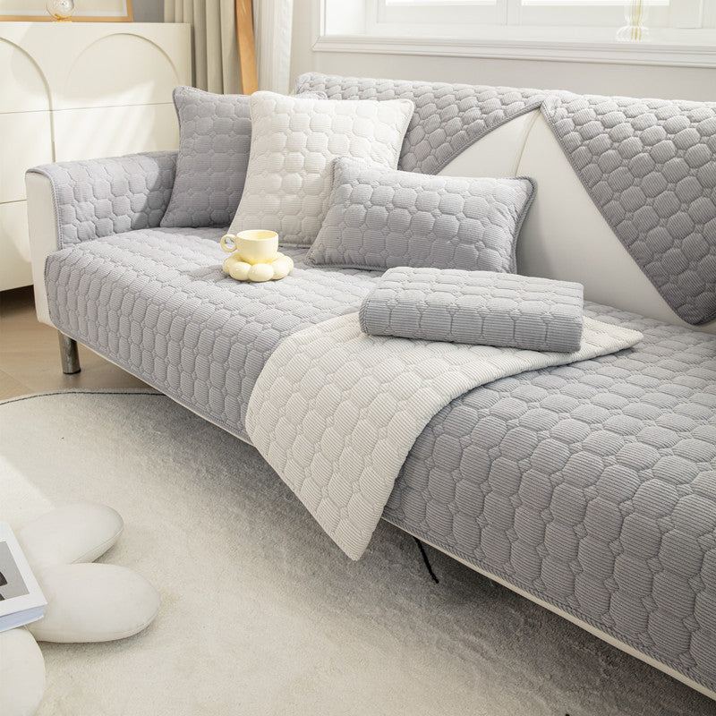 Home Corduroy Simple Modern Sofa Cover