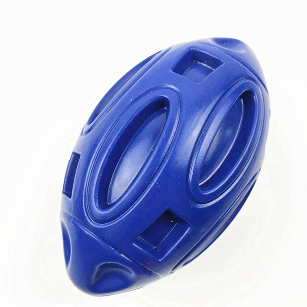 Blue textured ball on a white background