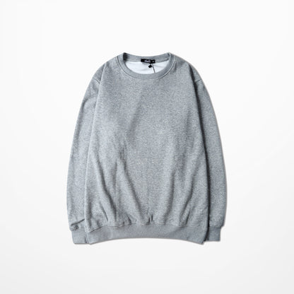 Seasonal Solid Color Plush Pullover Sweater – Loose Fit