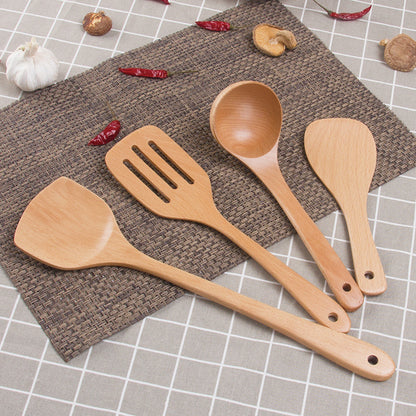 Creative Beech Wood Kitchen Utensil Set