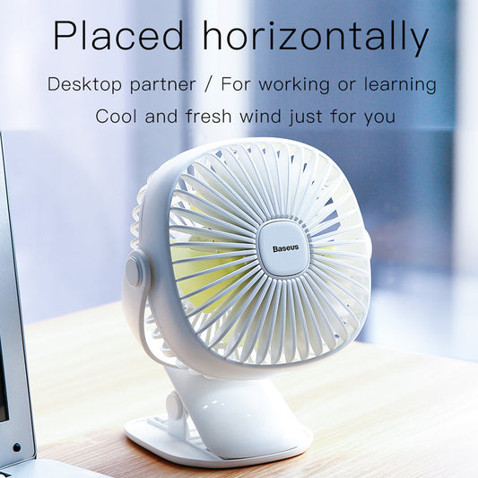 USB night light charging summer small fan