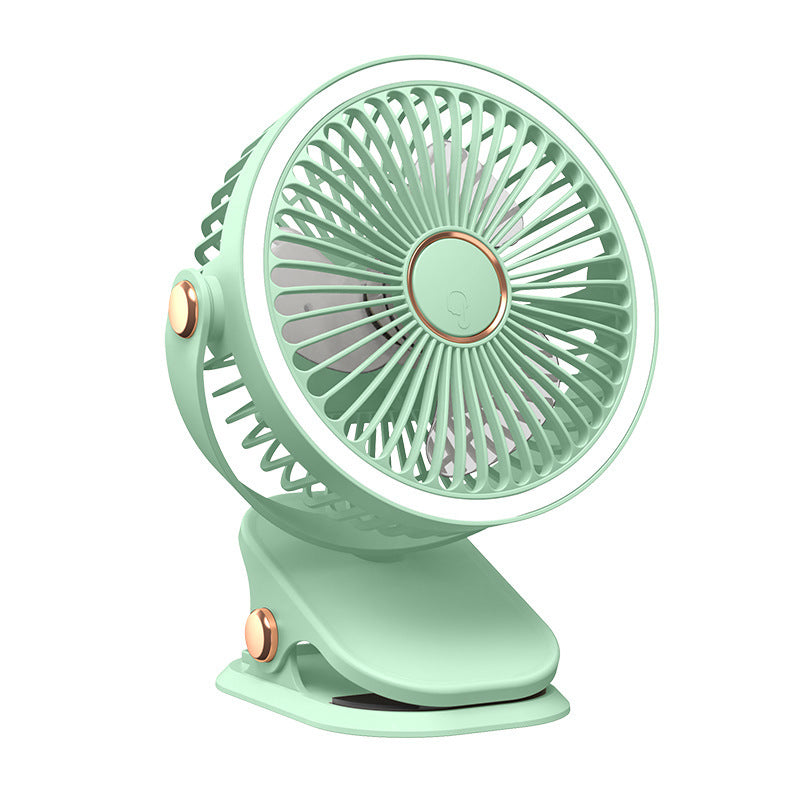 Clip Fan USB Lighting Desktop Household Fan Portable
