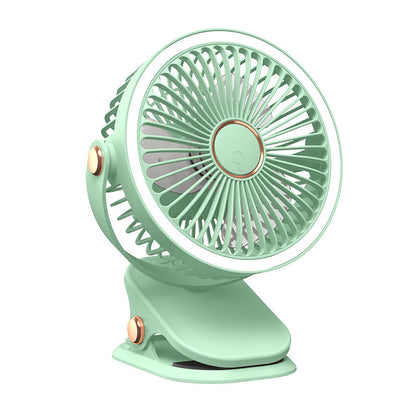 Clip Fan USB Lighting Desktop Household Fan Portable