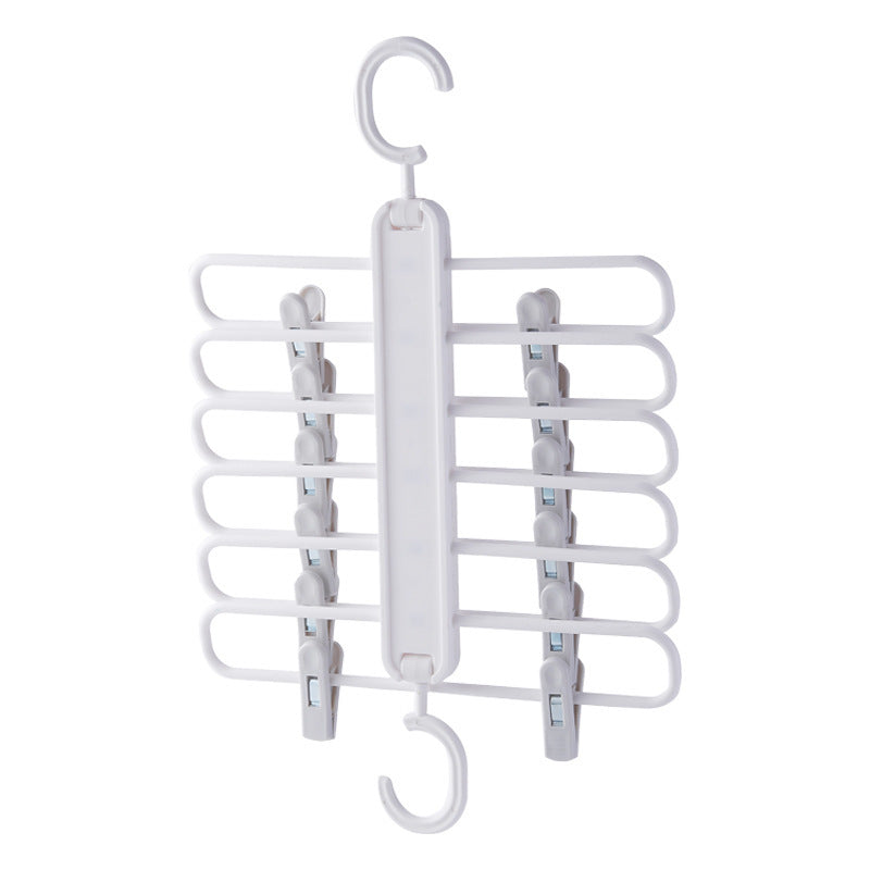 Multifunctional foldable pants rack