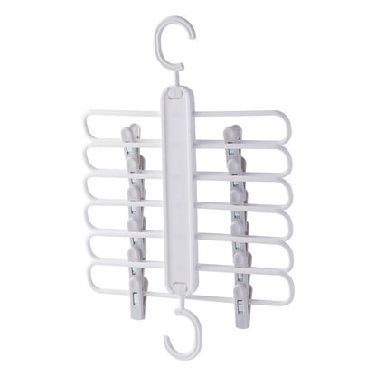 Multifunctional foldable pants rack