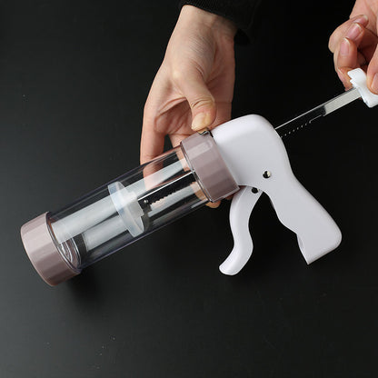Cookie Press Gun Kit – 13 Discs & 6 Nozzles for Easy Biscuit Making