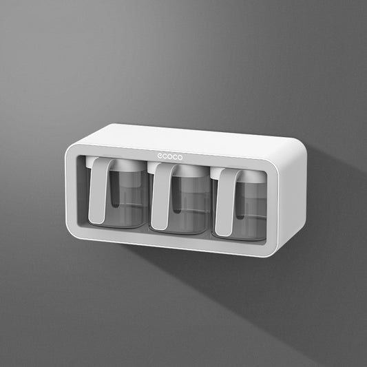 Integrated Multi-Compartment Spice Box with Salt Shaker