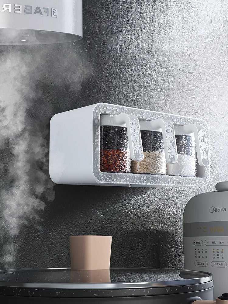 Integrated Multi-Compartment Spice Box with Salt Shaker