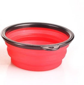 Portable 2-in-1 Pet Water & Food Bottle with Collapsible Bowl