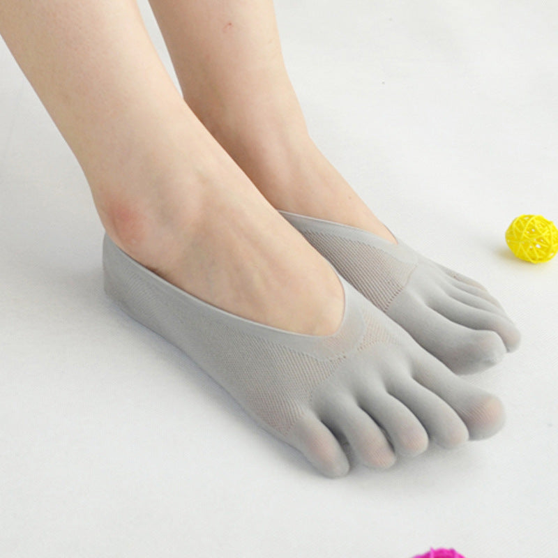 Women’s Ultra-Thin Invisible Toe Boat Socks
