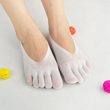 Women’s Ultra-Thin Invisible Toe Boat Socks