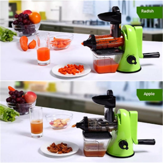Portable Multifunctional Fruit Squeezer Hand-cranked Juicer