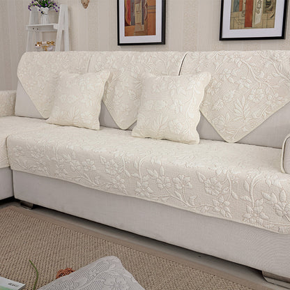 Ondaum Pure Cotton Sofa Cushion - Four Seasons General Fabric Non-slip Sofa Cover
