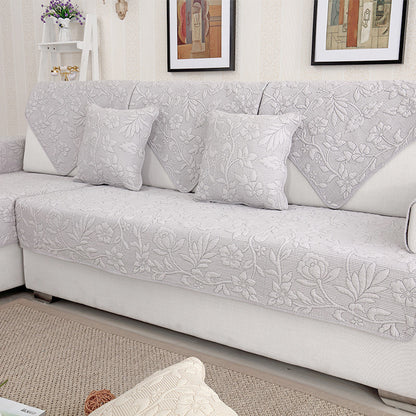 Ondaum Pure Cotton Sofa Cushion - Four Seasons General Fabric Non-slip Sofa Cover