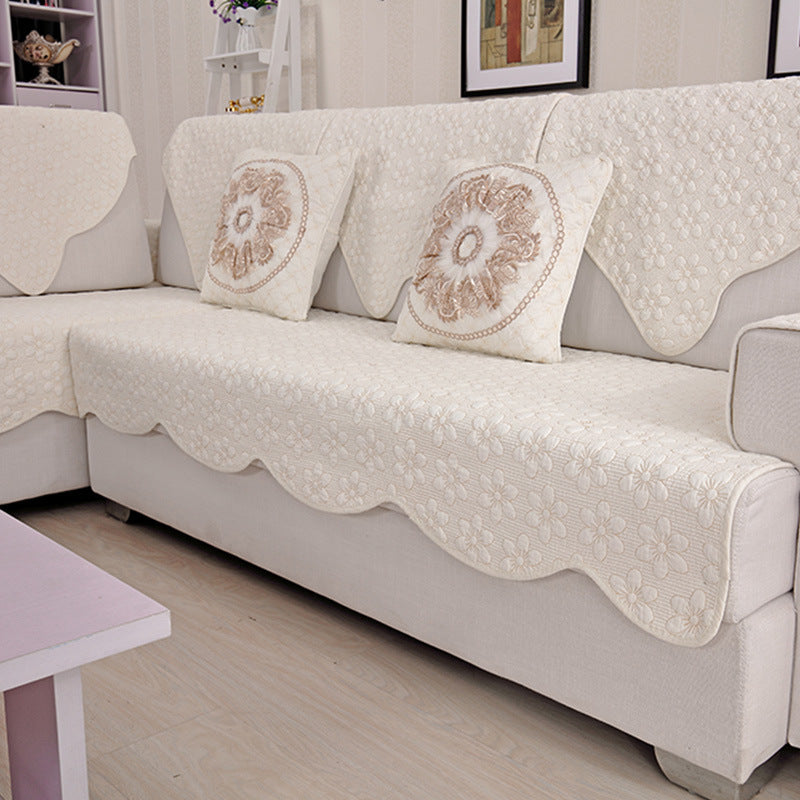Ondaum Pure Cotton Sofa Cushion - Four Seasons General Fabric Non-slip Sofa Cover