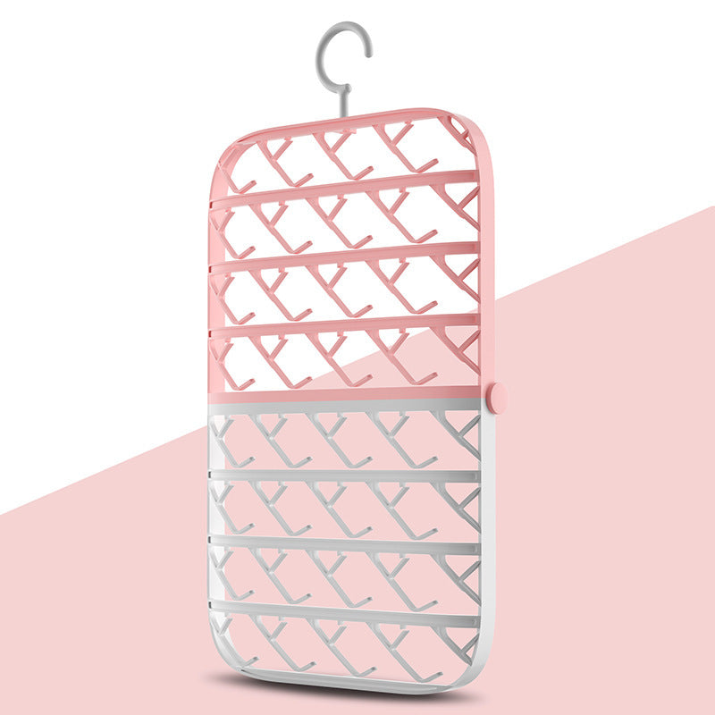 Plastic Sock Clip Foldable Storage Sock Rack