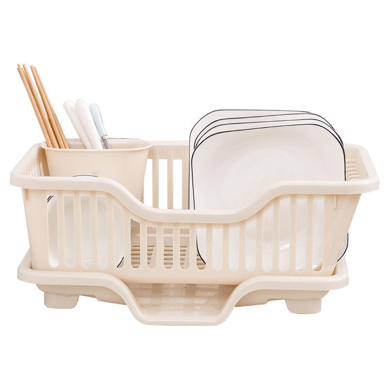 Kitchen Countertop Dish Drain Tray Water Rack