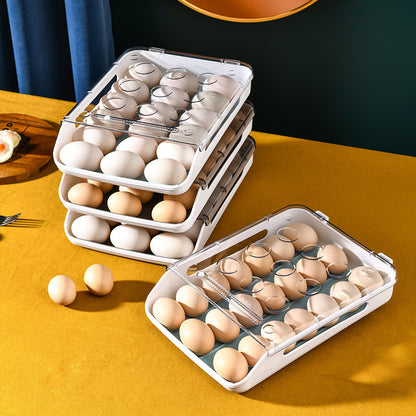 Creative Automatic Rolling Egg Box, Egg Storage Box