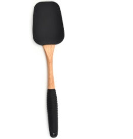 Silicone and Wooden Handle Kitchen Utensil Set