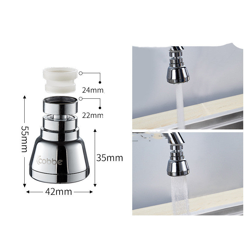 Rotatable sink faucet
