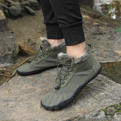 Winter Fleece-Lined Waterproof Hiking and Cycling Shoes