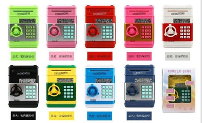 Automatic Paper Money Piggy Bank Gift Money Box Safe