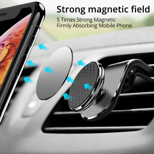 Magnetic Car Phone Holder with 360° Rotation
