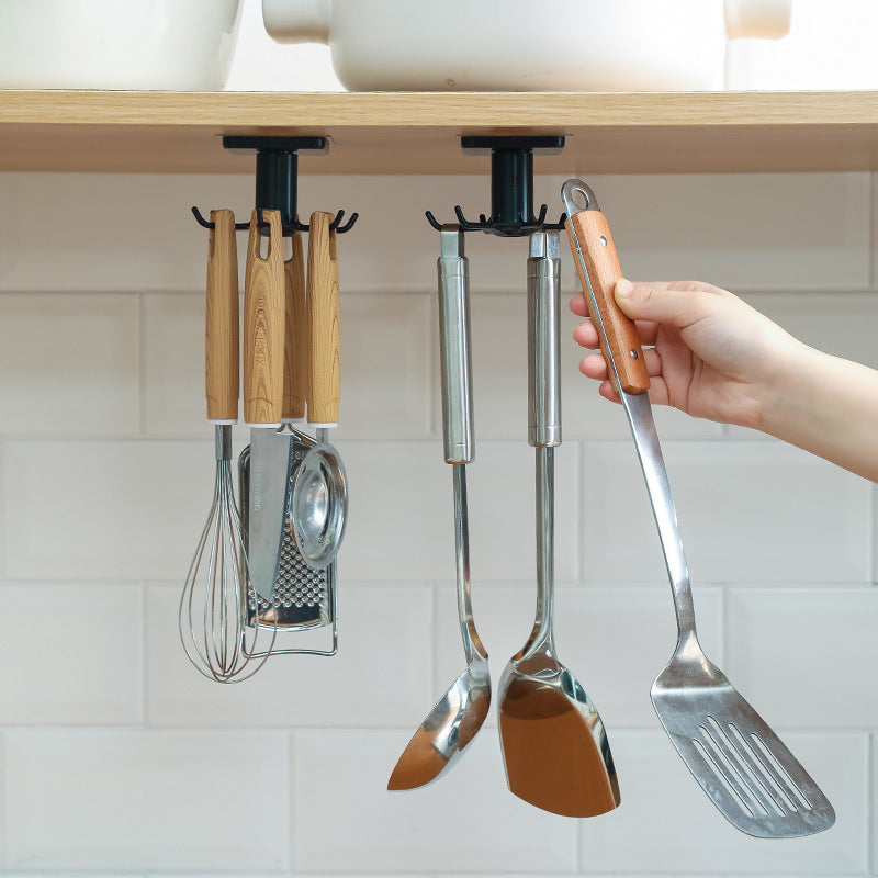 Hook Kitchen Storage Rack 360 Degree Rotation