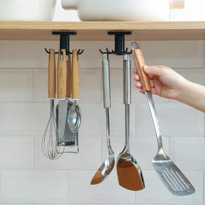 Hook Kitchen Storage Rack 360 Degree Rotation