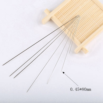 Needle DIY Small Hole Fine Long Needle Ring Threading Tools String Beads Sewing Needle Ornament Accessories