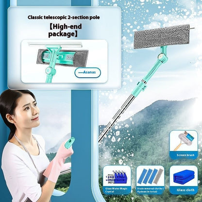 Window Cleaning Double Sides Eyelid Stickers Outdoor Cleaning