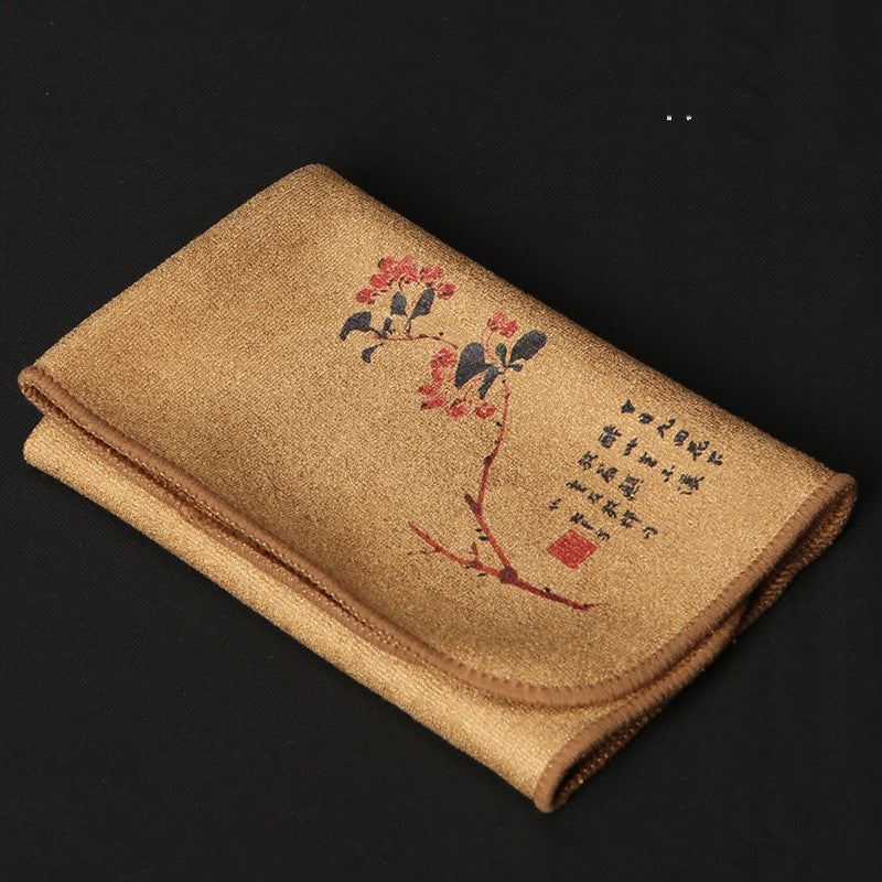 Chinese Style Painted Cotton Tea Towel – 30x30 cm