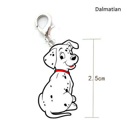 Metal Dog Breed Keychain – Pet Collar Pendant Tag