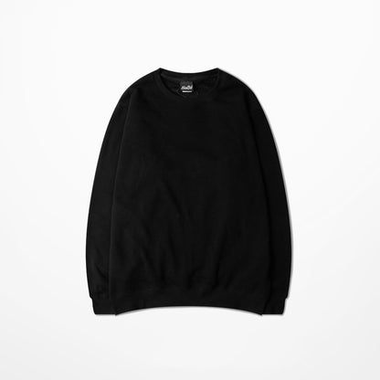 Seasonal Solid Color Plush Pullover Sweater – Loose Fit