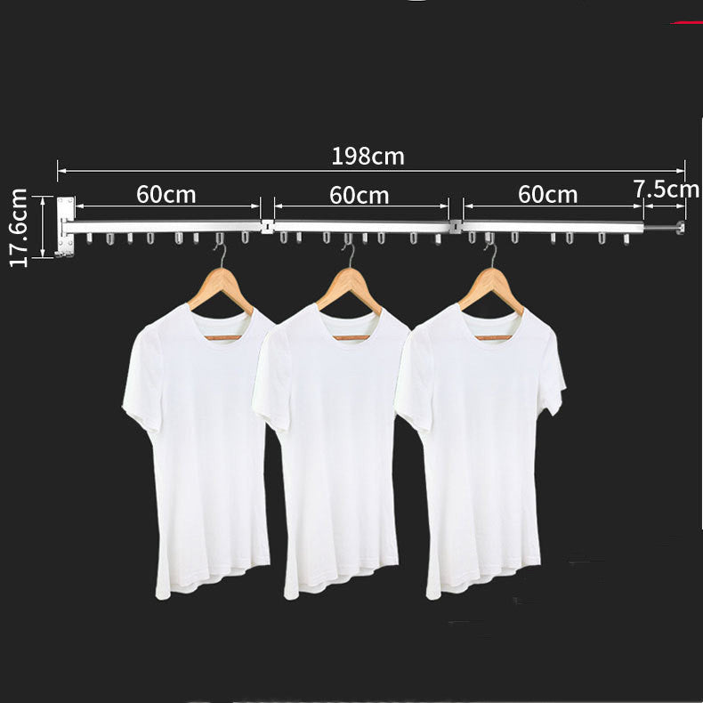 Balcony Wall Hanging Invisible Retractable Drying Rack