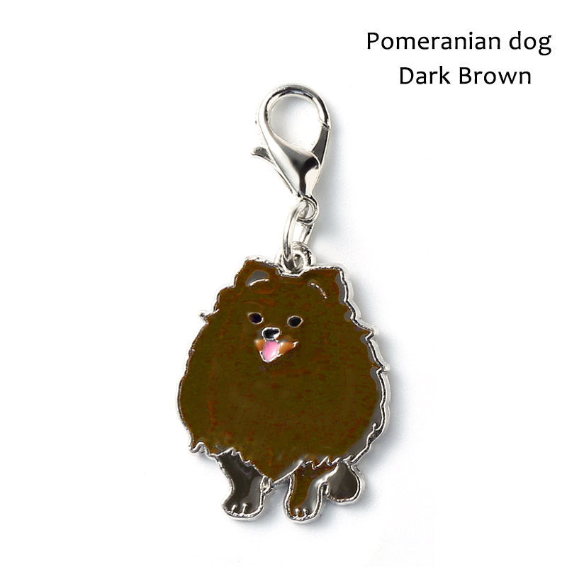 Metal Dog Breed Keychain – Pet Collar Pendant Tag